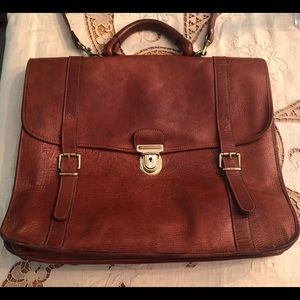 Furla briefcase - Vintage- med brown leather